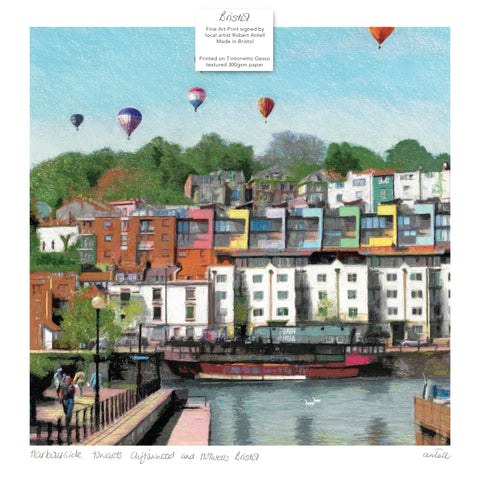 Bristol Harbour and Cliftonwood Art Print