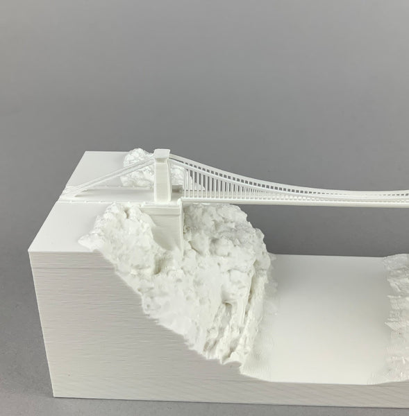 Scale model of Clifton Suspension Bridge Bristol