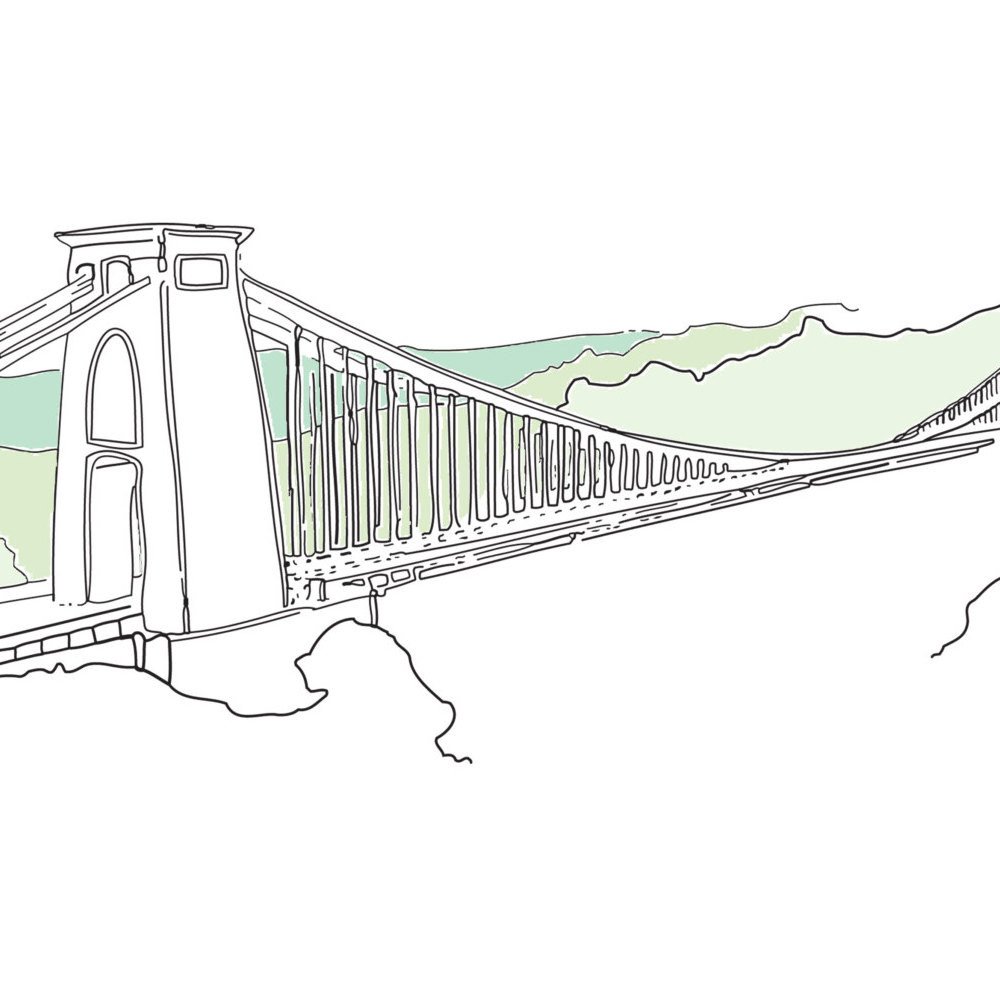Bristol Clifton Suspension Bridge Digital Art Print Rolfe &amp; Wills – The Bristol Shop