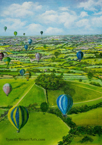 Kelston Roundhill and Hot Air Balloons at The Bristol Shop