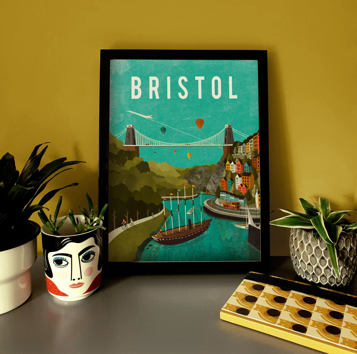 Bristol Travel Poster Art Print by Emy Lou Holmes The Bristol Shop