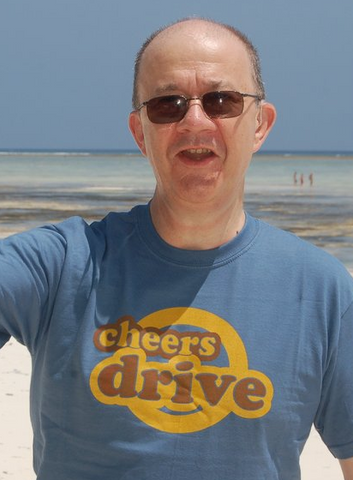 Bristolian wearing "Cheers Drive" Bristol t-shirt