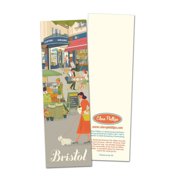 Bristol Bookmark with illustration of Clifton Village