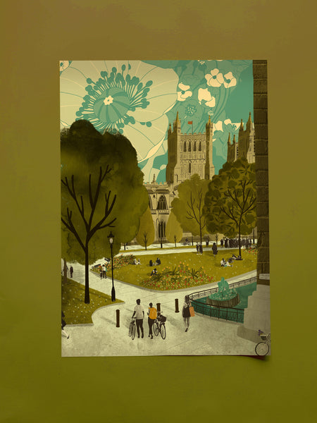 Bristol College Green A3 Print