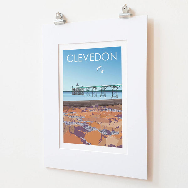 Clevedon Travel Poster