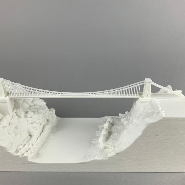 Avon Gorge and Clifton Suspension Bridge scale model