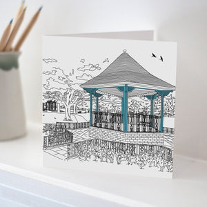 Page Park Bandstand, Staple Hill, Greetings Card made in Bristol