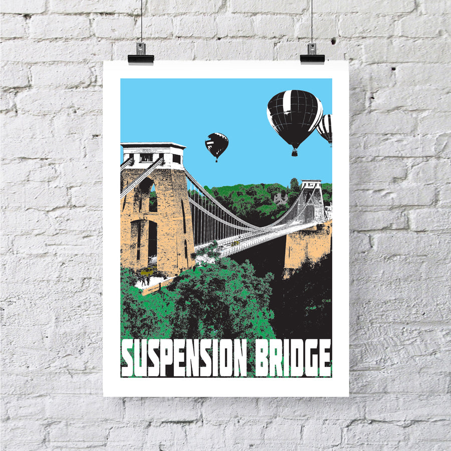 Clifton Suspension Bridge Bristol A4 or A3 Print by Susan Taylor