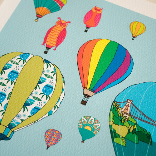 Bristol Hot Air Balloon art print