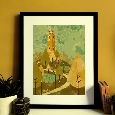 Bristol Cabot Tower A3 Print