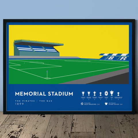 Bristol Rovers, Memorial Stadium Print at The Bristol Shop
