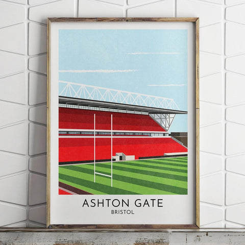 Bristol Rugby Ashton Gate Print