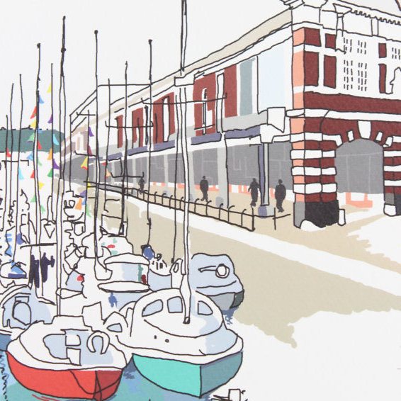 Bristol Harbourside Digital Art Print by Rolf & Wills on The Bristol Shop
