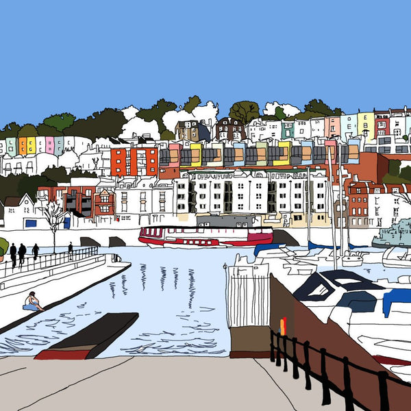 Bristol Marina Digital Art Print by Rolfe & Wills on The Bristol Shop £18.50