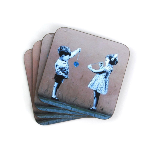 JPS Street Art "Conker The World" Coaster by Eclectic Gift Shop