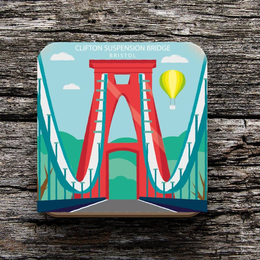 Clifton Suspension Bridge Coaster by Adriana Barrios | The Bristol Shop