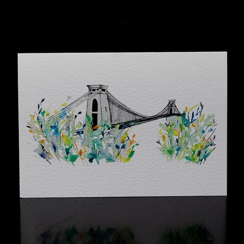 Clifton Suspension Bridge Greetings Card made in Bristol