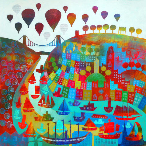 Clifton Collage #4 - Giclée Print by Jenny Urquhart at The Bristol Shop