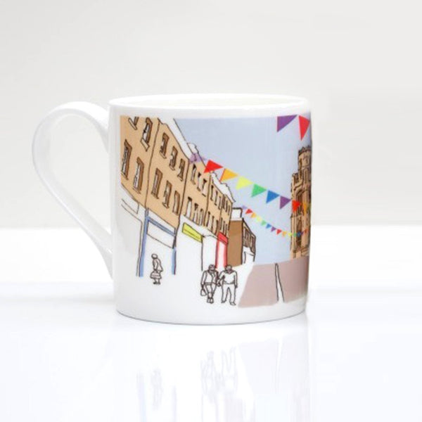 Colourful Park Street Bristol Bone China Mug by Rolfe & Wills | The Bristol Shop