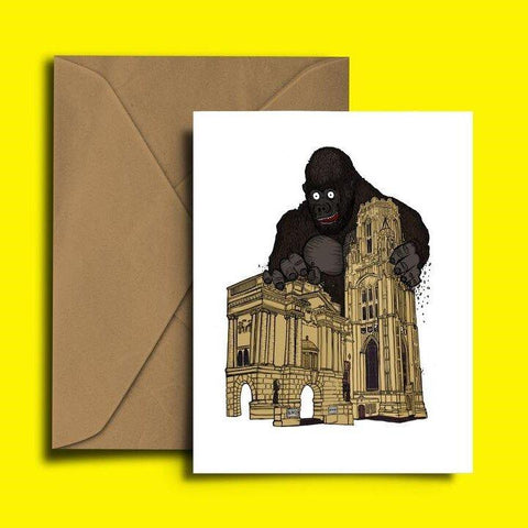 Bristol Greetings Card, Alfred the Gorilla at Bristol Museum