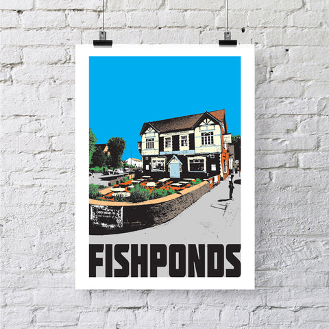 Fishponds Bristol A4 or A3 Print by Susan Taylor | The Bristol Shop