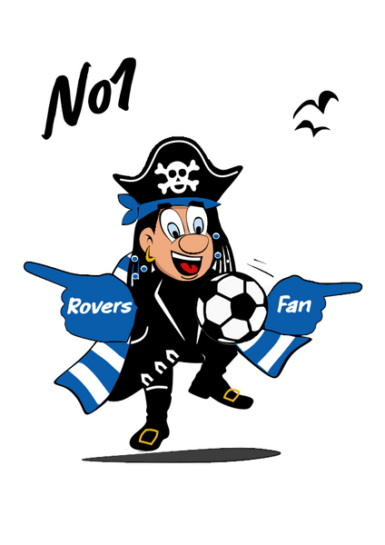 'No 1 Rovers Fan' - A3 Art Print by Lou Boyce