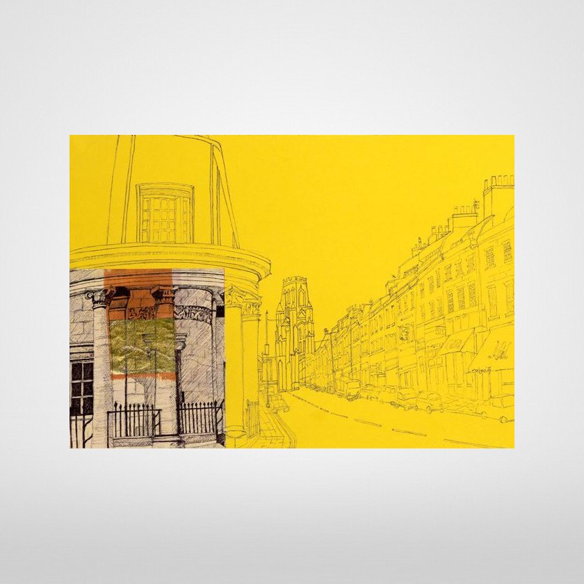 Bristol Park Street on Yellow Print by Lisa Malyon at The Bristol Shop