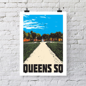 Queens Square Bristol A4 or A3 Print by Susan Taylor | The Bristol Shop