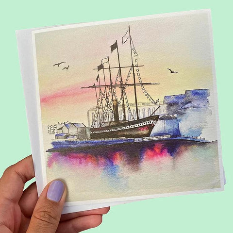 SS Great Britain Greetings Card by Carla James