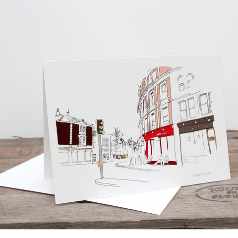 Stokes Croft Bristol Greetings Card by Rolfe & Wills | The Bristol Shop