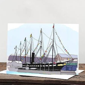 ss Great Britain Greetings Card by Rolfe & Wills | The Bristol Shop