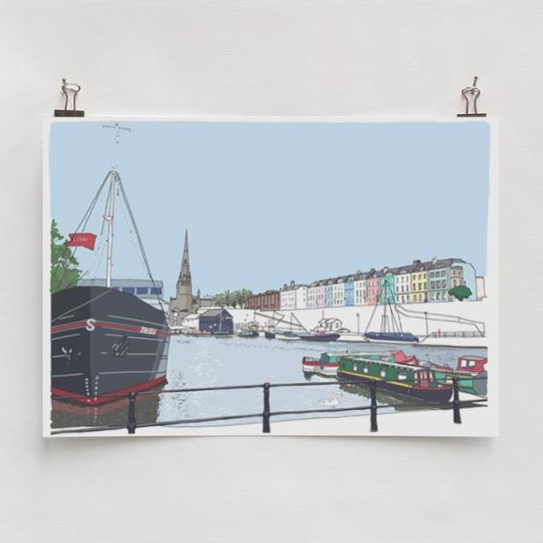 The Thekla A4 Art Print by Rolfe & Wills | The Bristol Shop