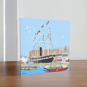 ss Great Britain Greetings Card by Dona B drawings | The Bristol Shop