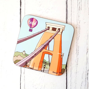 Clifton Suspension Bridge Coaster by Dona B drawings | The Bristol Shop