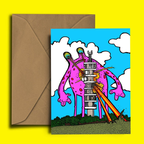 Purdown Tower Bristol Greetings Card
